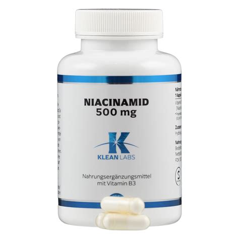 Niacinamide B3 500mg At Cenaverde B V