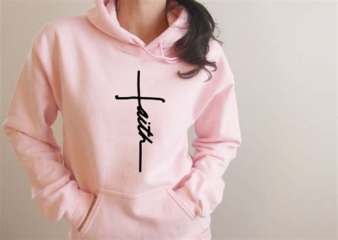 Faith Hoodie Christian Hoodies Church Apparel Christian Etsy