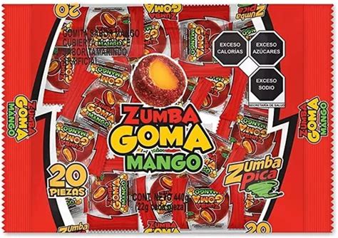 Zumba Goma Mango Pzas Zumba Pica Gomita Mango Tamarindo Meses Sin