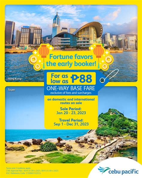 Cebu Pacific Offers 88 CNY Promo Until January 23