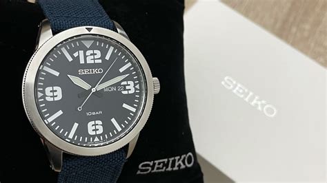 Seiko Essentials Quartz Blue Dial Mens Watch Sur Unboxing