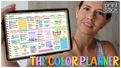 New Digital Planner Goodnotes 5 Tutorial Color Planner Full Page