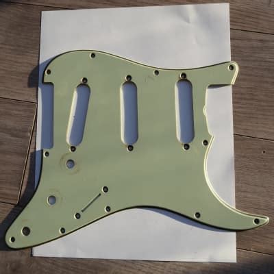 62 Fender Stratocaster Pickguard Relic Aged Strat Late 59 Reverb