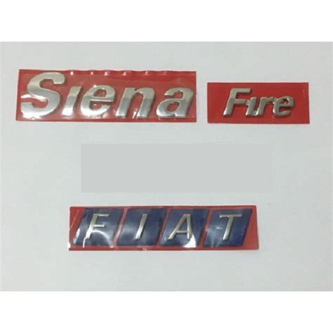 Emblema Fiat Siena Fire Fiat Shopee Brasil