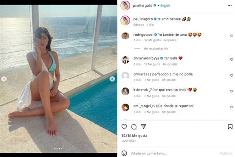 Paulina Goto Posa Con Destacado Bikini Azul Y Paraliza Internet Puro Show