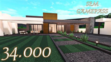 Bloxburg Casa Moderna De Luxo Speedbuild Roblox Youtube