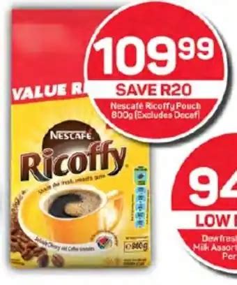 Nescafe Ricoffy Pouch G Excludes Decaf Offer At Pick N Pay