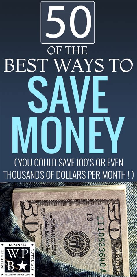 50 Of The Best Ways To Save Money Every Month You Could Save Hundreds Or Even Thousands Of