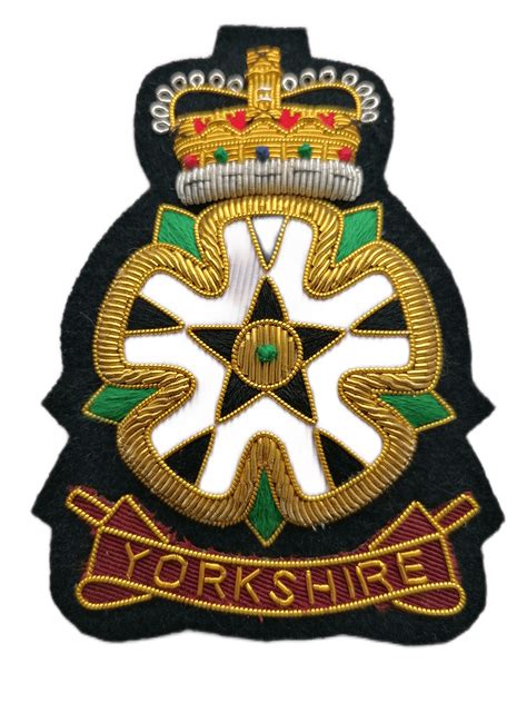 Blazer Badge Yorkshire Volunteers And Royal Yorkshire Regimental