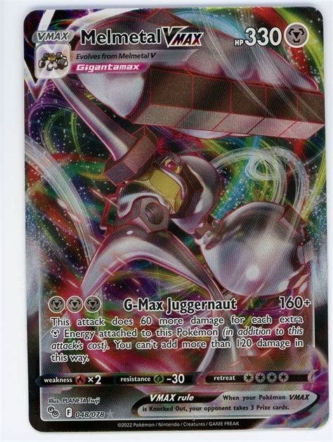 Pokemon Melmetal VMAX 048 078 Full Art Ultra Rare Pokemon Go NM MT EBay