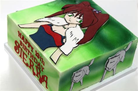 35 Best Anime Cakes Images On Pinterest Anime Cake Anniversary Cakes And Birthday Cakes