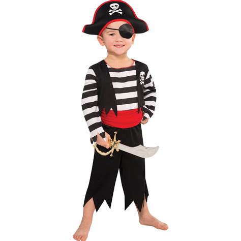 Pirate Deckhand Costume 2 Pieces Size 3 4 Years Big W