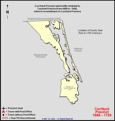 Currituck County, NC - 1668 to 1729