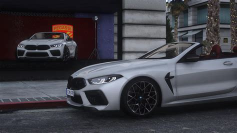 2021 BMW M8 F91 Competition Convertible Animated Roof Add On Gta5