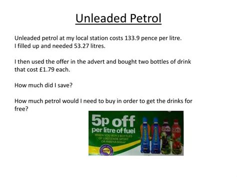 PPT - Unleaded Petrol PowerPoint Presentation, free download - ID:2471109