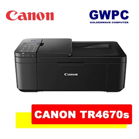 Canon PIXMA TR4670S Compact Wireless Office All In One With Fax TR4670