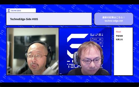 テクノエッジ、テック系ポッドキャスト「backspacefm」とのコラボでポッドキャスト番組「technoedge Side」を本格始動