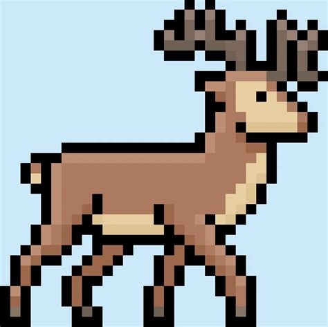 Comment Dessiner Un Cerf En Pixel Art Mega Voxels