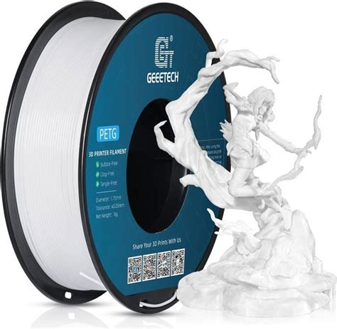 PETG Filament 1 75 Mm Blanc Filament PETG 1kg S Pour Imprimante 3D