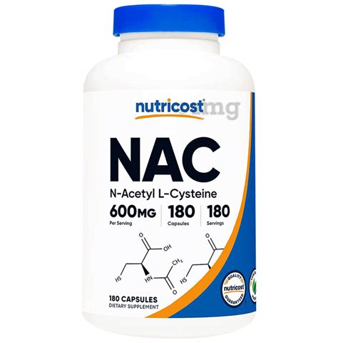 Nutricost Nac N Acetyl L Cysteine Capsule Buy Bottle Of Capsules