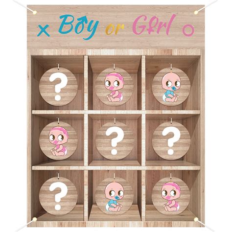 Buy BLOOMWIN Gender Reveal Tic Tac Toe Board Game Gender Reveal X And