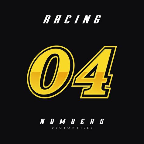 Racing Number 4 Vector Design Template 27569435 Vector Art at Vecteezy