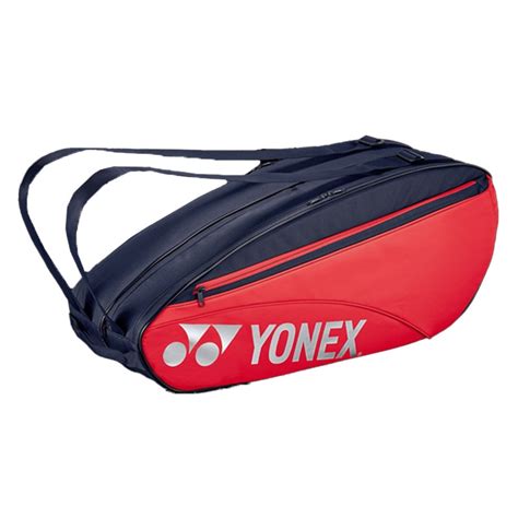 Yonex Team Racquet 6 Pack Tennis Bag Scarlet