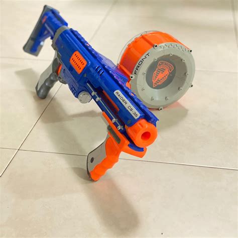 nerf raider cs  blaster hobbies toys toys games  carousell