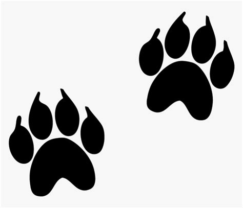 Animal Track Footprint Paw Dog Foot Prints Hd Png Download Kindpng