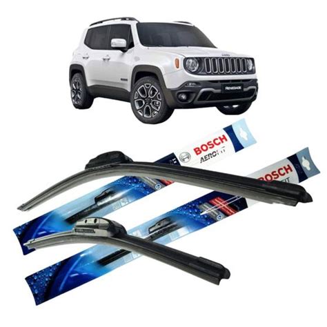 Par de palhetas jeep renegade 2015 para braço gancho bosch aerofit