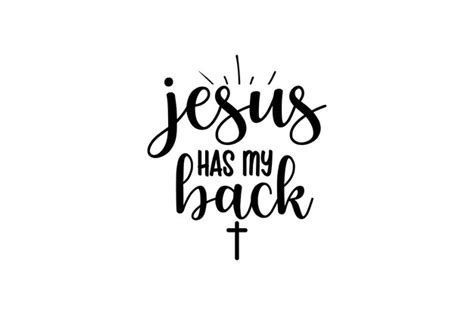 Premium Vector Jesus Has My Back