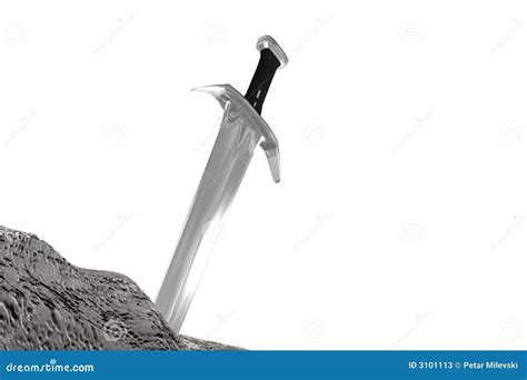 Sword in the stone stock illustration. Illustration of kill - 3101113