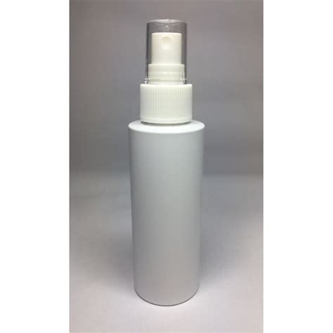 100ml White Cylinder Bottle With White Atomiser