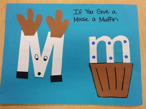 Letter Mm Study With If You Give A Moose A Muffin Alphabet Crafts