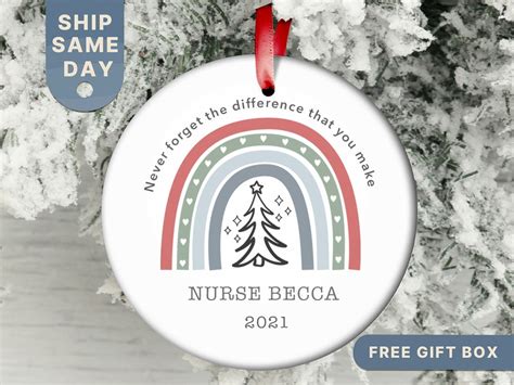 Nurse Ornament Personalized Ornament Custom Ornament Nurse - Etsy