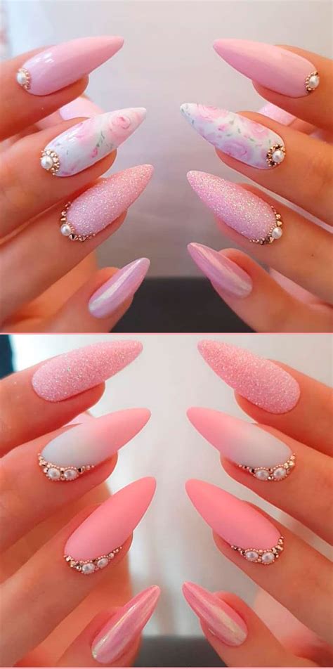 Baby Pink Nails Acrylic Light Pink Nails Almond Acrylic Nails Best