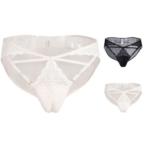 Grand Fourreau Fourreau Culotte En Dentelle Gay Sissy Pour Hommes Pour