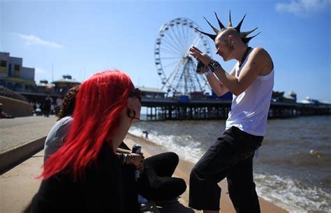 Rebellion In The Uk Punks Arrive In Blackpool For International Punk