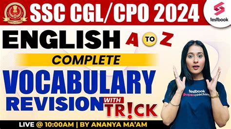 Ssc Cgl Cpo English Vocabulary Marathon Vocab Complete