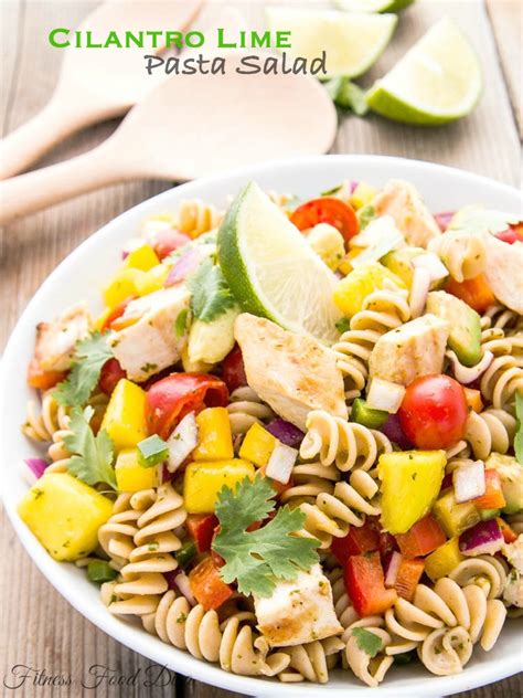 Cilantro Lime Pasta Salad Fitness Food Diva