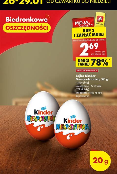 Promocja Jajko Niespodzianka Kinder Niespodzianka W Biedronka