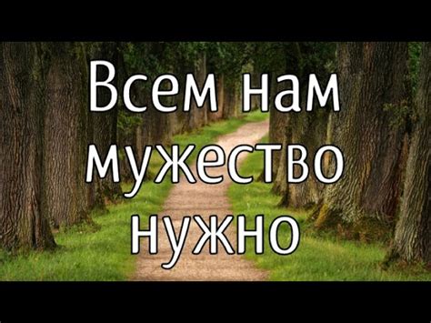 ВСЕМ НАМ МУЖЕСТВО НУЖНО ИДТИ ПО ДОРОГЕ ЗЕМНОЙ Chords - Chordify