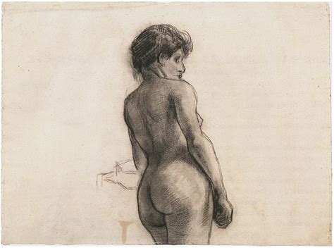 Standing Female Nude Seen From The Back By Vincent Van Gogh 1563