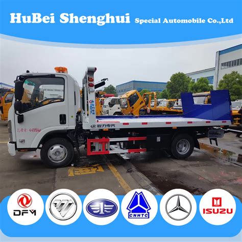 I Suzu 4X2 5tons 6tons Recovery Road Wrecker Flatbed Tow Truck Towing