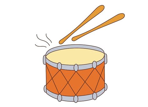 Premium Vector Drum On White Background