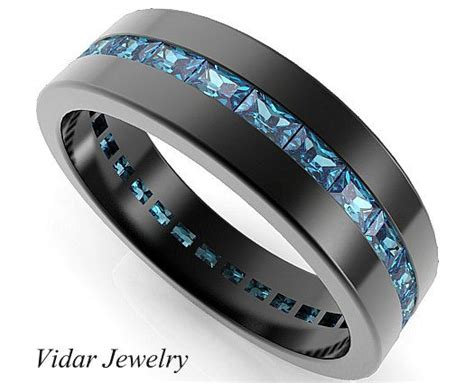 Mens Black And Blue Wedding Rings Brinda Hoppe