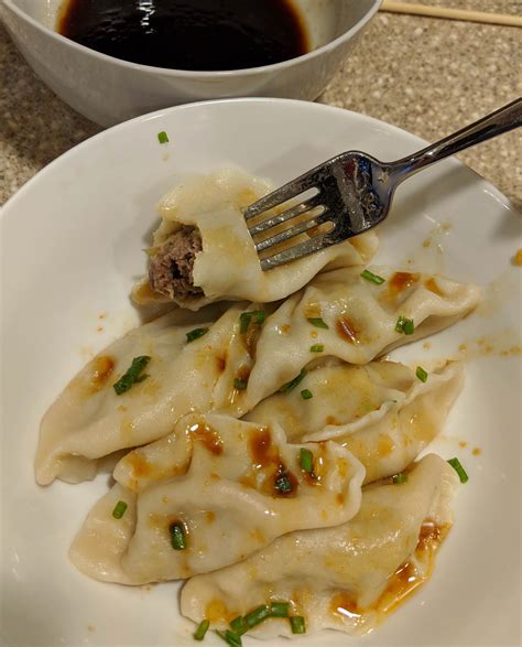 Homemade Chinese Beef Dumplings Foodporn