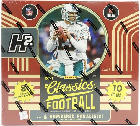 2021 Panini Classics Premium Edition Football H2 Hobby Hybrid Box Da