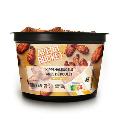 Delhaize Vleugels Kip Apero Bucket Natuur 600 Gr Delhaize