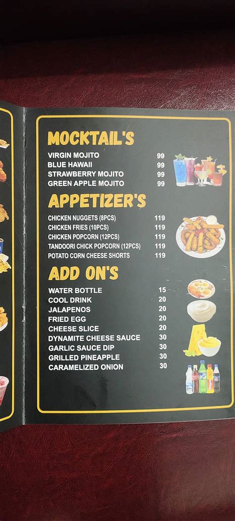 Menu At Grill B The Taste Of Madness S Hyderabad